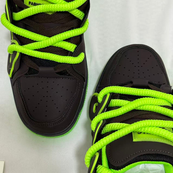 Color-block Letter Sneakers