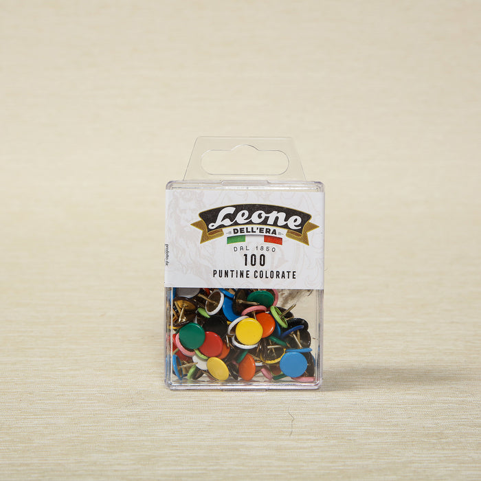 Colorful Pushpins, 100 ct, from Italy