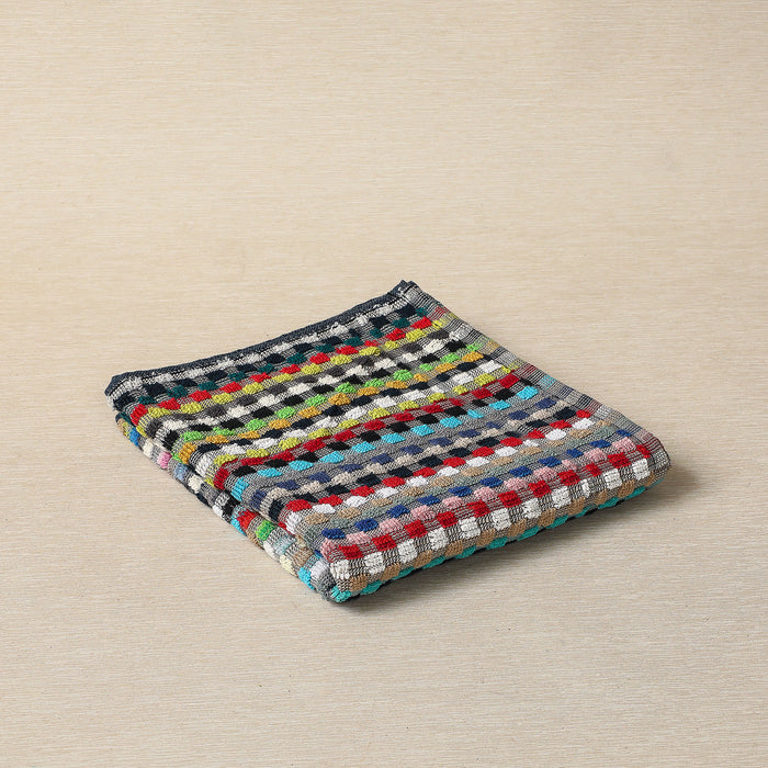 Colorful textured spa towels
