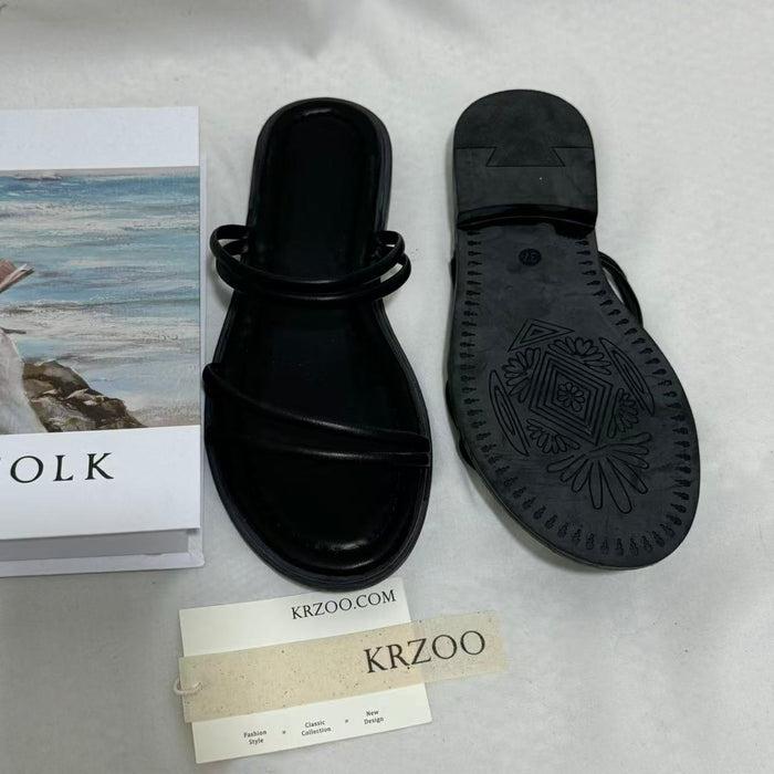 Comfortable and Versatile Flat Beach Slides