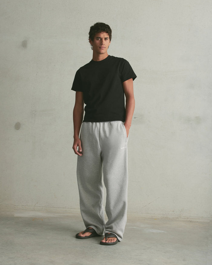 Core Wide Leg Sweatpants | Heather Grey