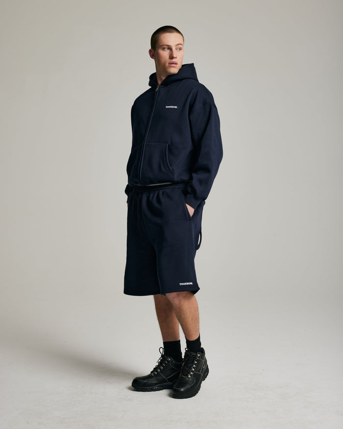 Core Zip Up Hoodie | Navy