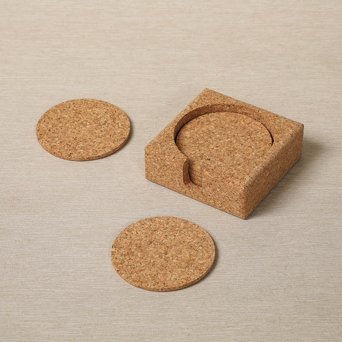 Cork Coaster Set