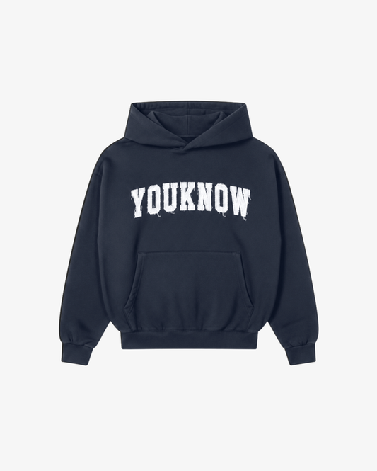 Cotton Applique Hoodie | Ocean