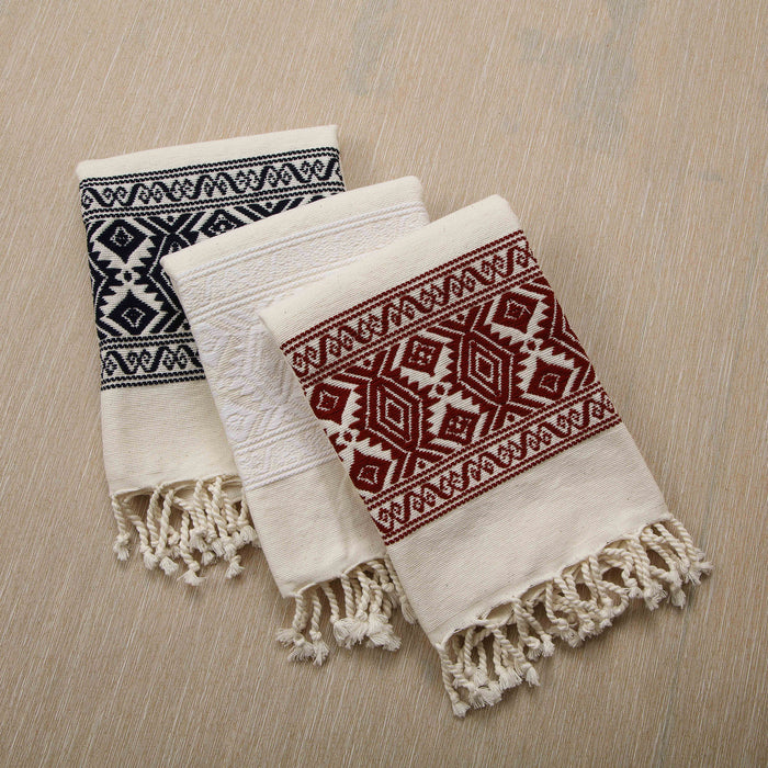 Cotton jacquard hand towel