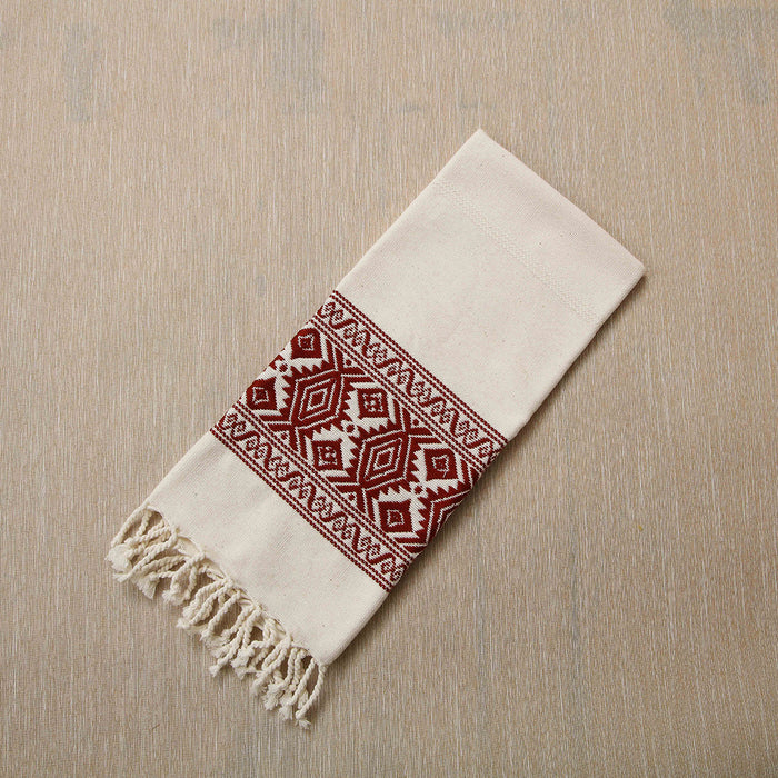 Cotton jacquard hand towel