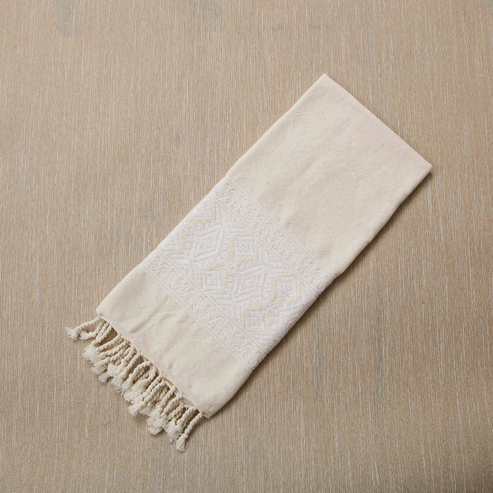 Cotton jacquard hand towel