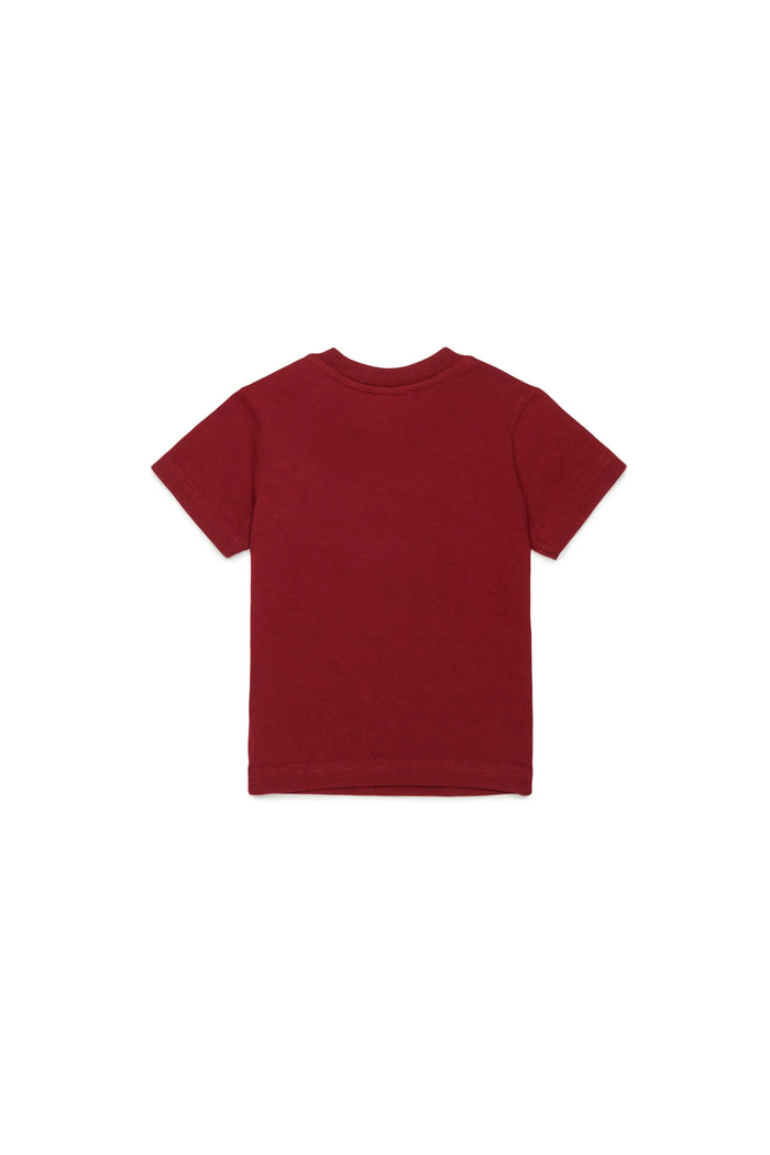Cotton T-shirt with Oval D print