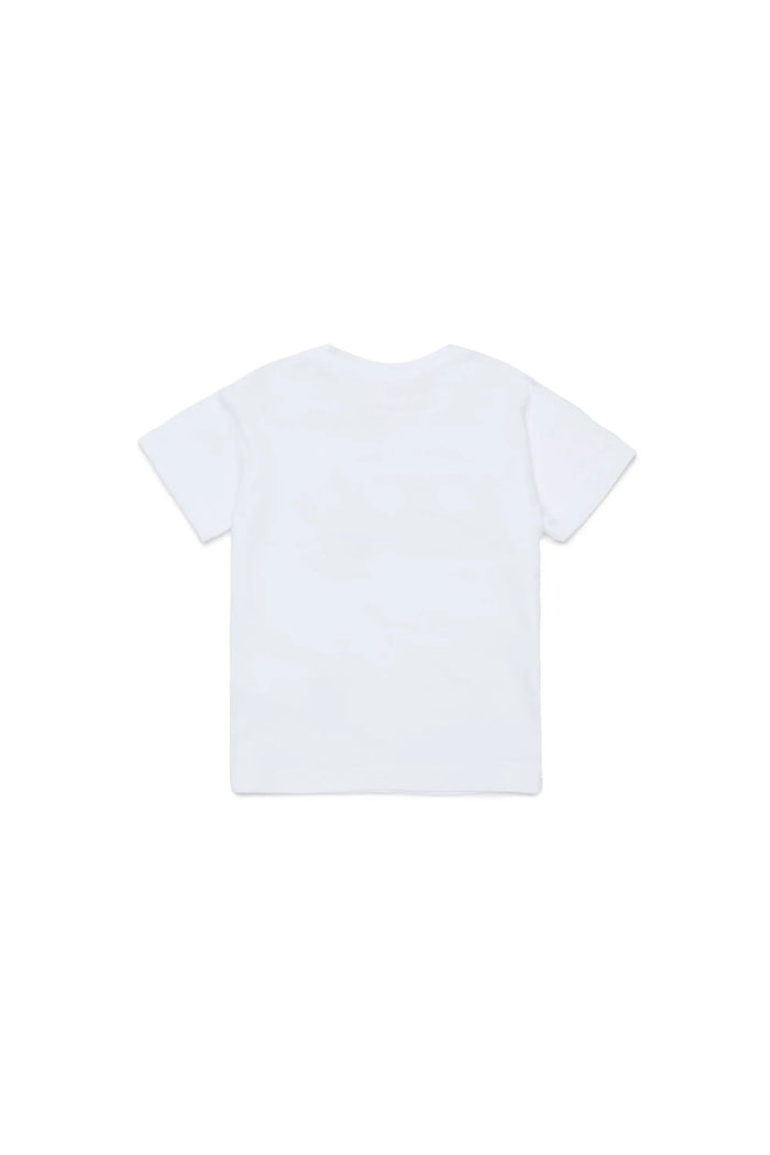 Cotton T-shirt with Oval D print