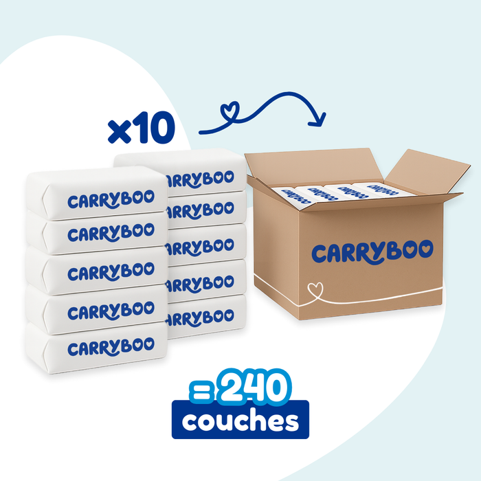 Couches Bébé Écologiques Carryboo Nature - Taille 1