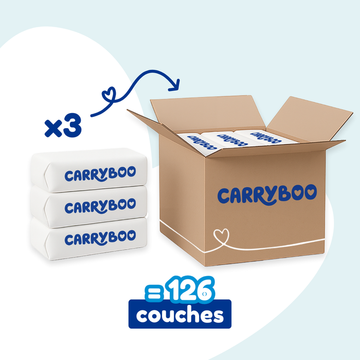 Couches Bébé Écologiques Carryboo Nature - Taille 4 plus