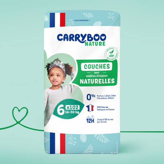 Couches Bébé Écologiques Carryboo Nature - Taille 6