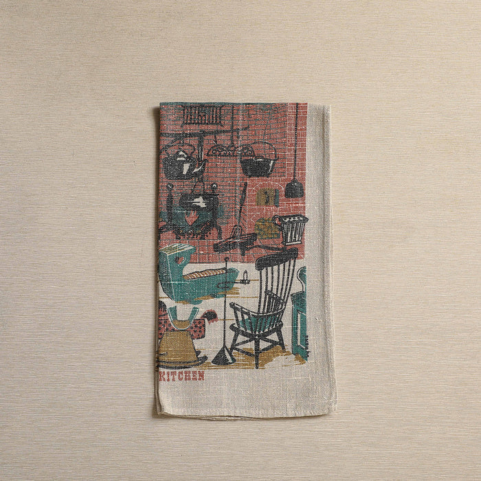 Country Kitchen vintage tea towel