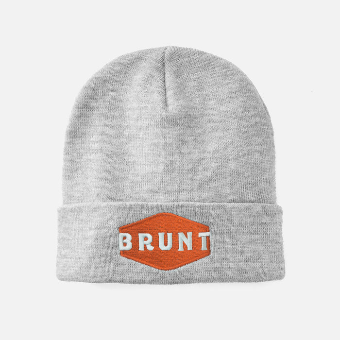 High quality cuffed beanie in light grey * 3