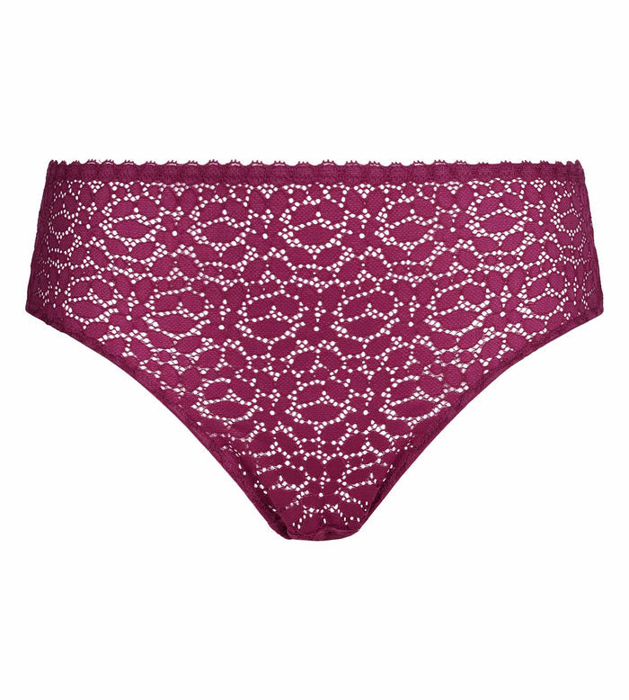 Culotte midi en dentelle florale fruits rouges Daily Dentelle