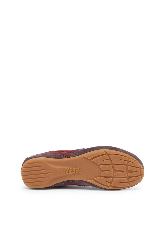 D-Mile-Flat sneakers with suede overlays