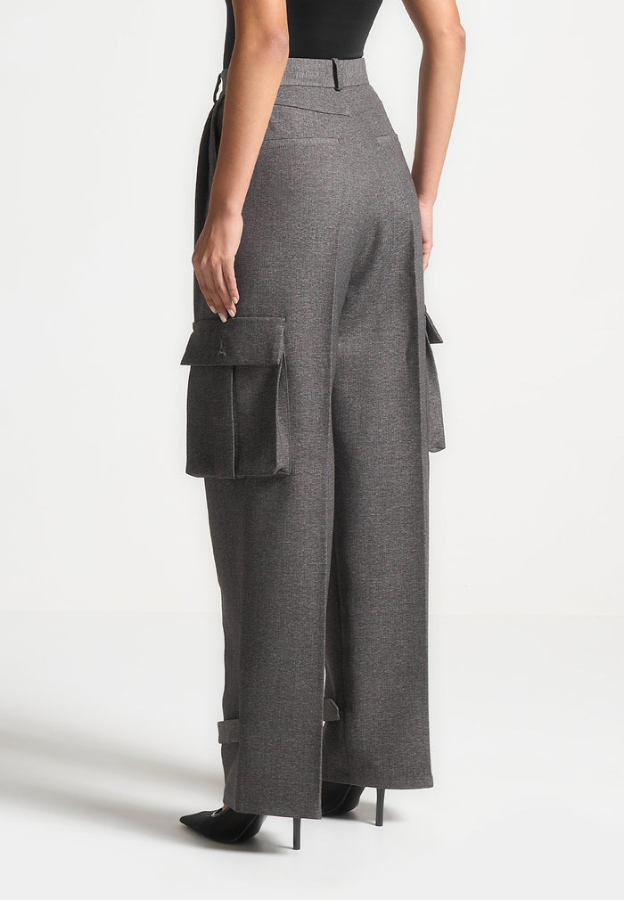 danielle-textured-tailored-pleated-cargo-trousers-grey-marl