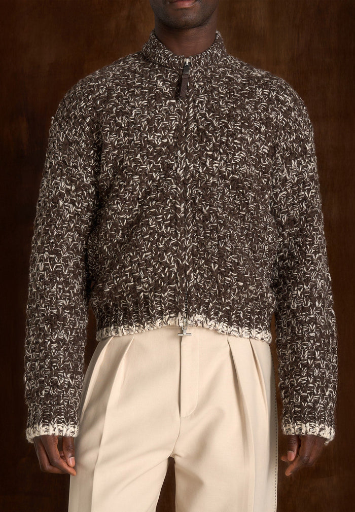 darel-speckled-knit-bomber-jacket-brown