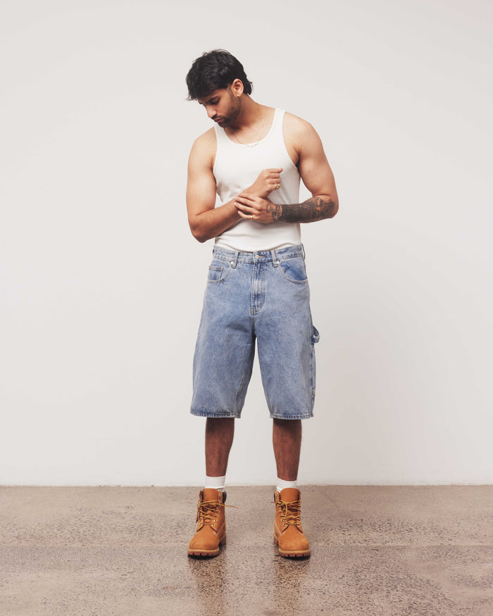 Denim Jorts | Light Wash