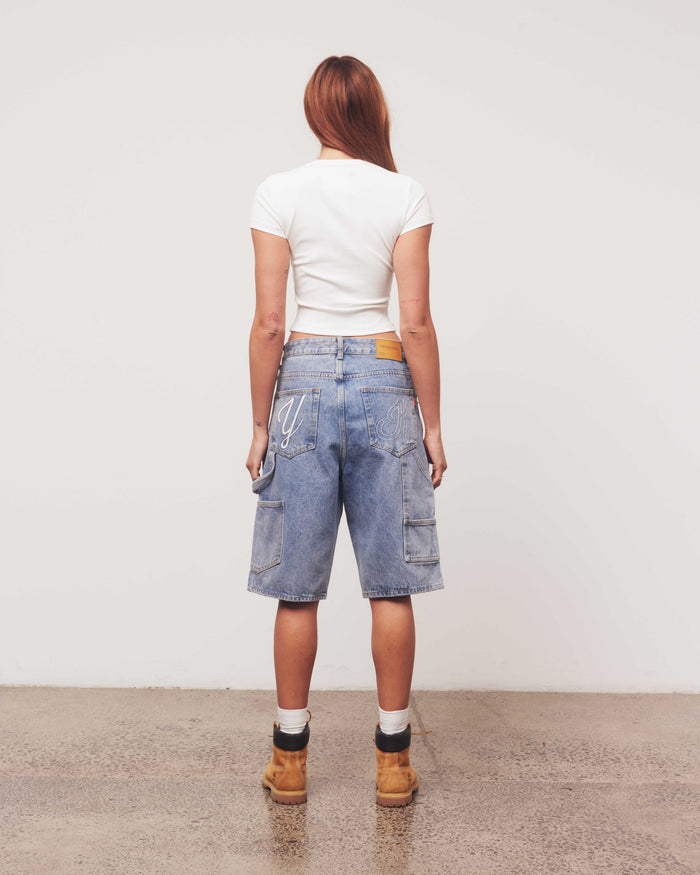 Denim Jorts | Light Wash