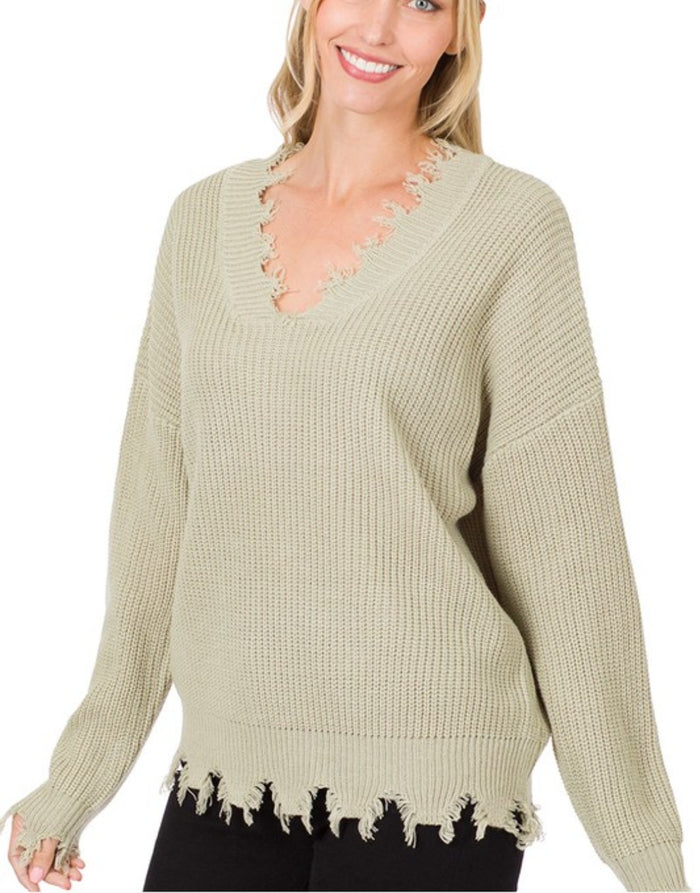 Distressed Sweaters