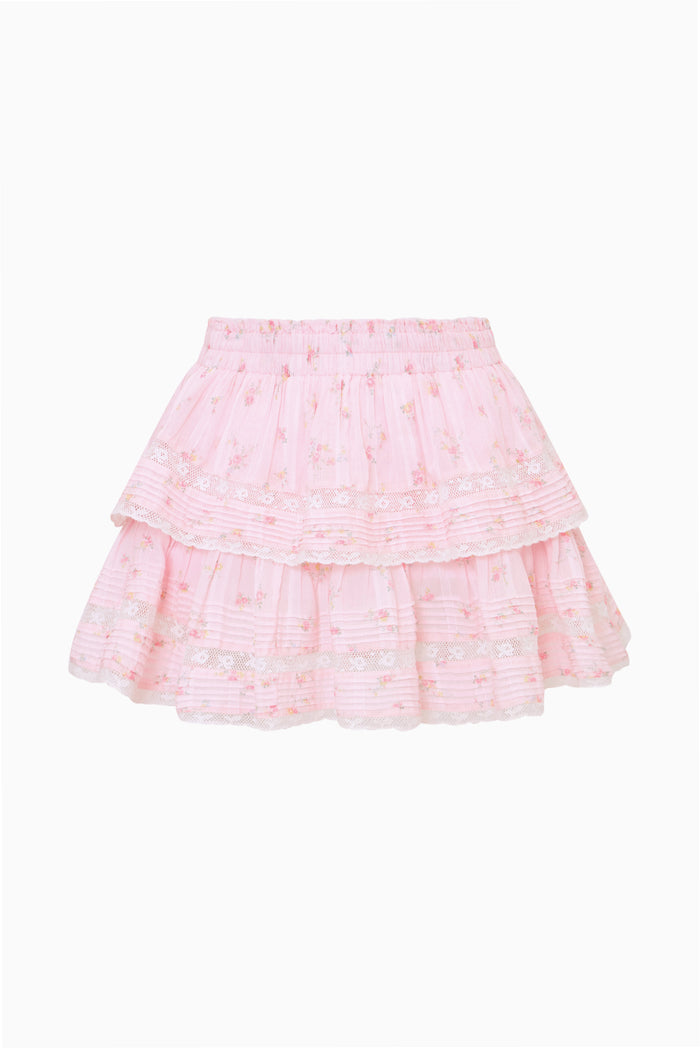 Ditsy Floral Ruffle Mini Skirt - SWEET NECTAR