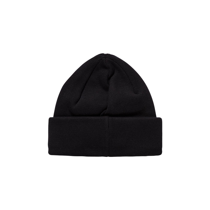 Double Fold Cotton Beanie (Black)