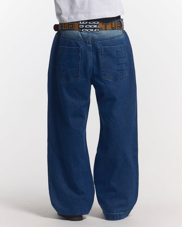 DOUBLE KNEE PANTS GRADIENT GREY - COLD CULTURE #man