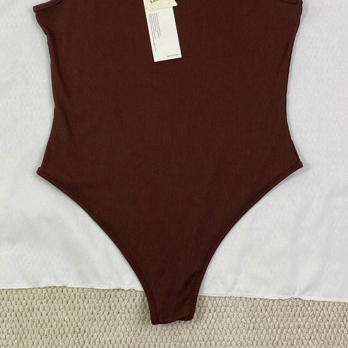 Double-layer nylon sleeveless one-piece vest