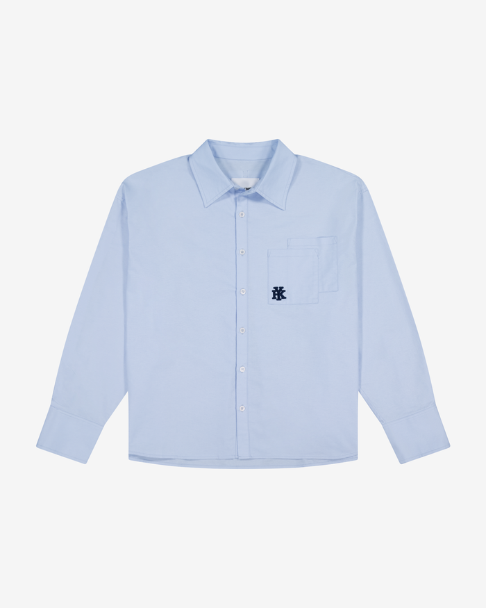 Double Pocket Longsleeve Shirt | Light Blue