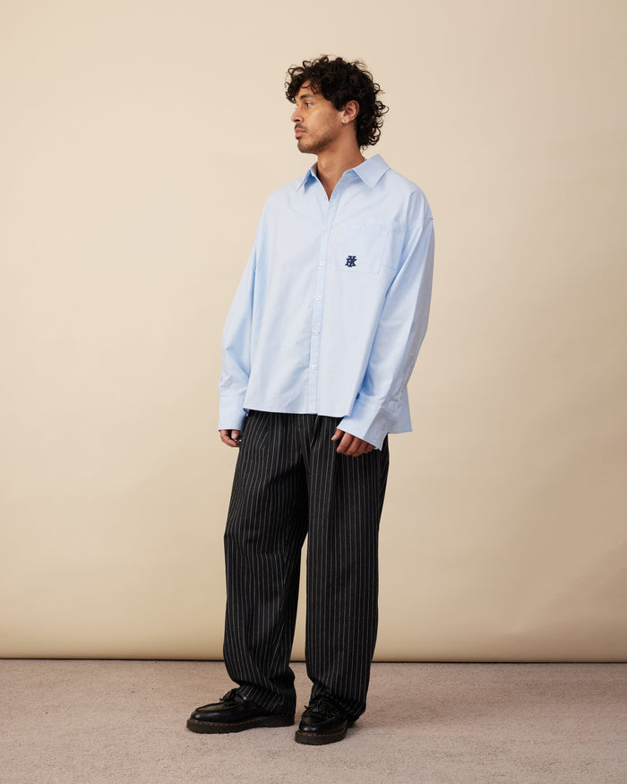 Double Pocket Longsleeve Shirt | Light Blue