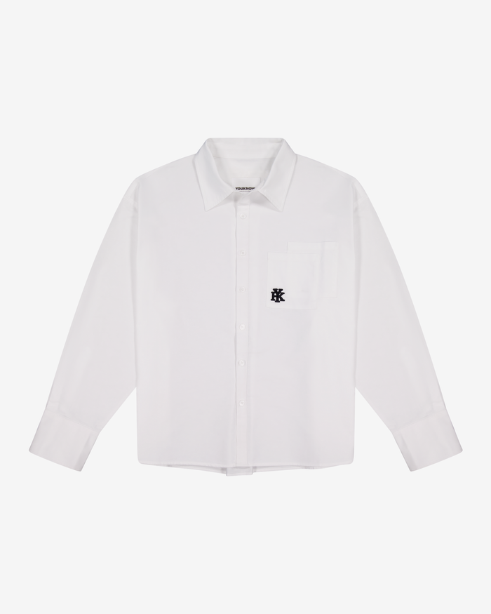 Double Pocket Longsleeve Shirt | White