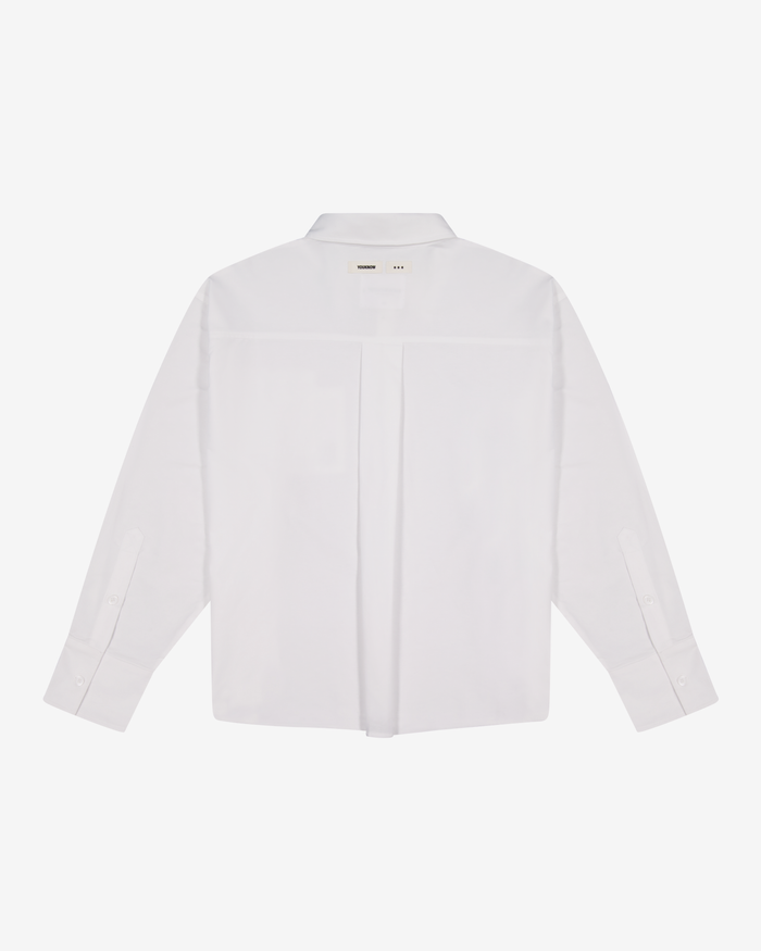 Double Pocket Longsleeve Shirt | White