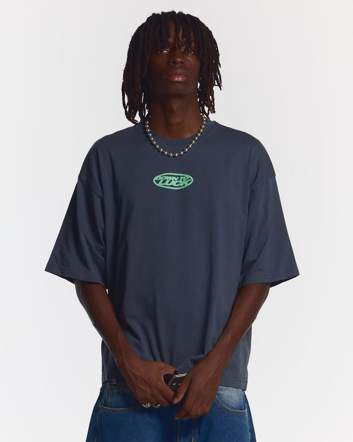 DOWN TO LUCK TEE DARK BLUE - COLD CULTURE #man