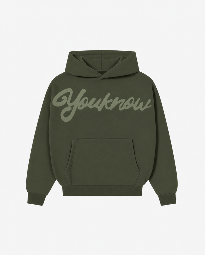 Drip Theory Hoodie 2.0 in Dark Olive
