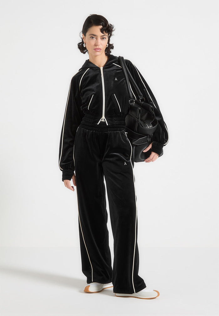 eiffel-velour-zip-through-hoodie-black