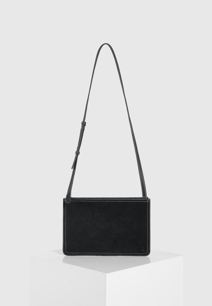 elio-suede-contrast-stitch-crossbody-bag-black