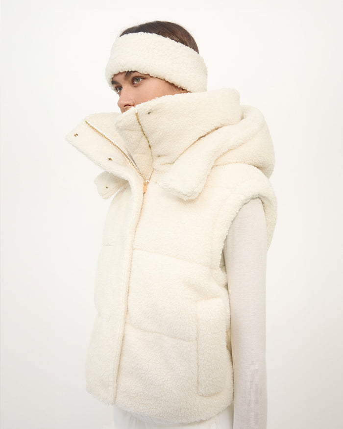 EMMY PUFFER VEST CREAM