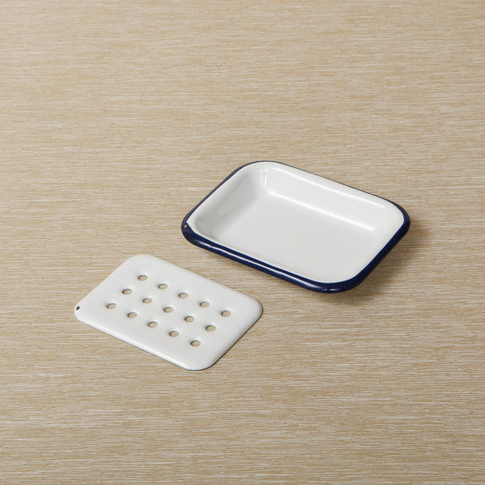 Enamel soap dish