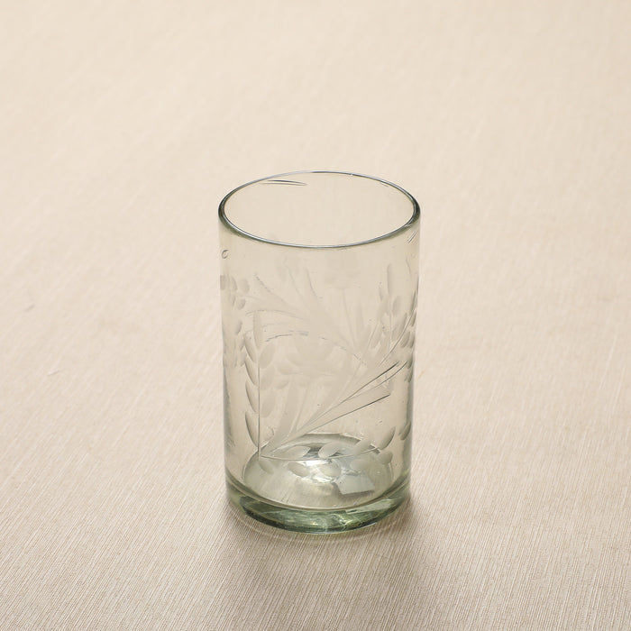 Etched Glass Tumbler Short