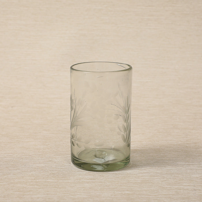 Etched Glass Tumbler Short