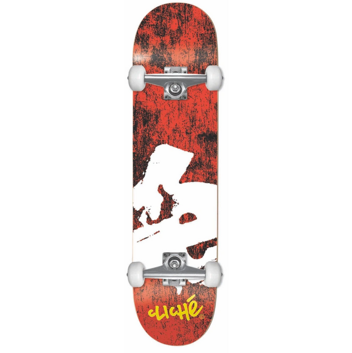 Europe First Push (Red) Complete Skateboard 7.75