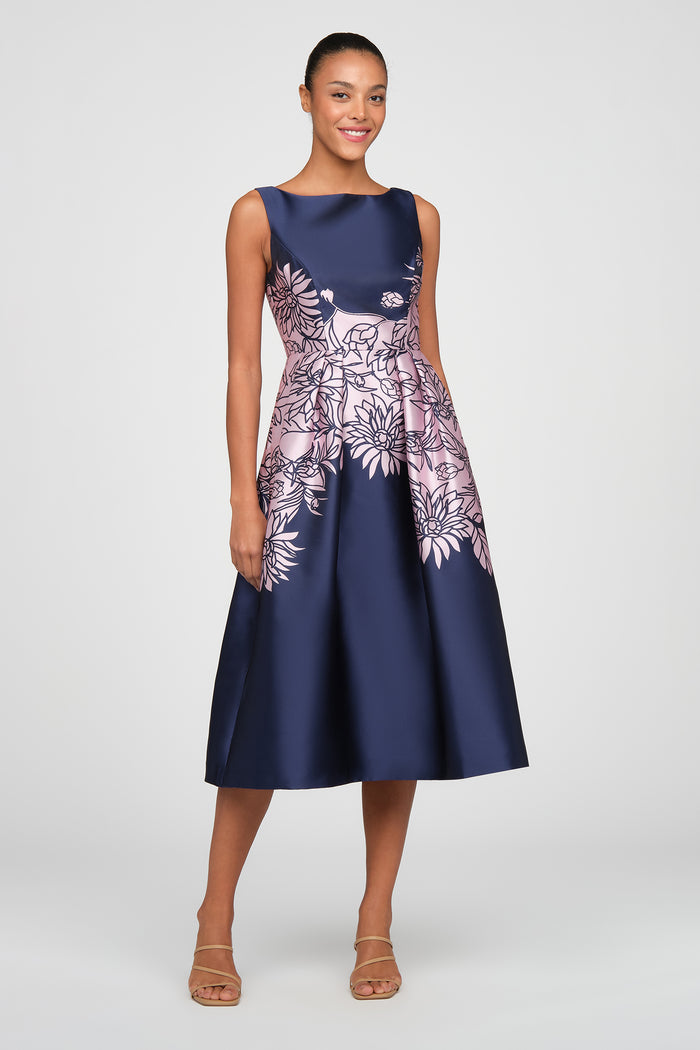 Evaline Tea Length Dress