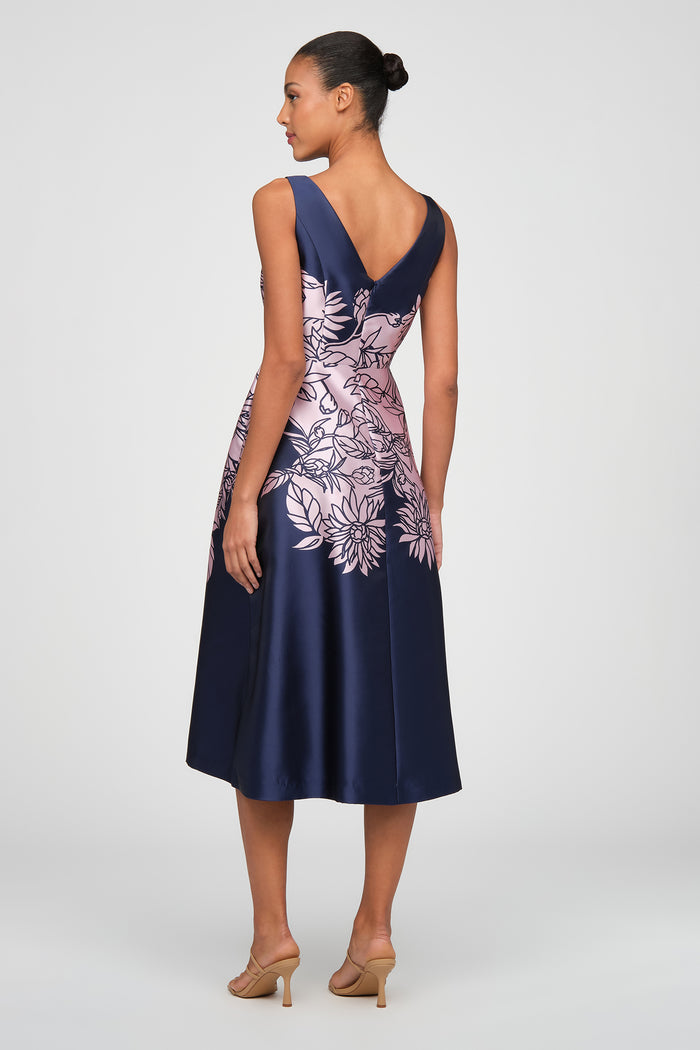 Evaline Tea Length Dress