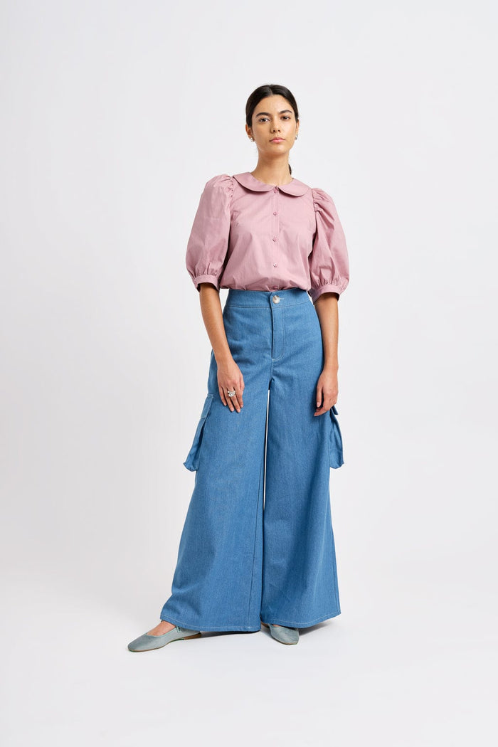 Eliza Faulkner Designs Inc. Shirts & Tops Evie Blouse Light Pink