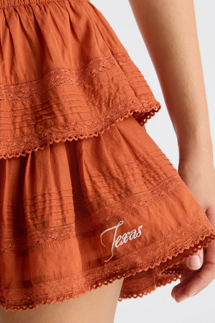 Fanatics x LoveShackFancy Ruffle Mini Skirt