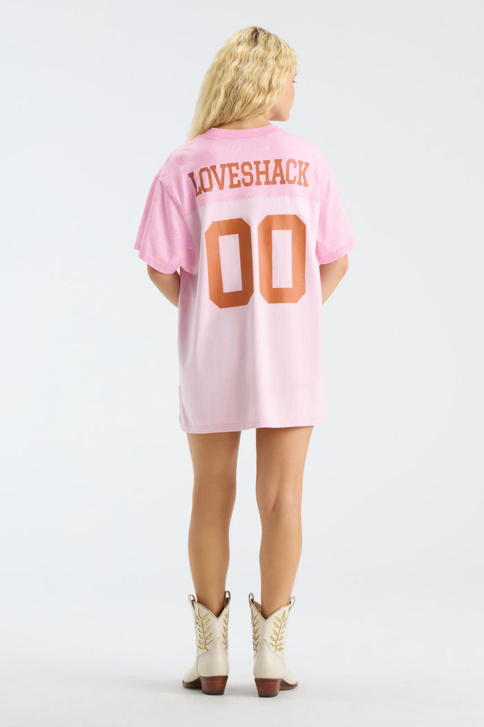 Fanatics x LoveShackFancy Varsity Crush Jersey Dress