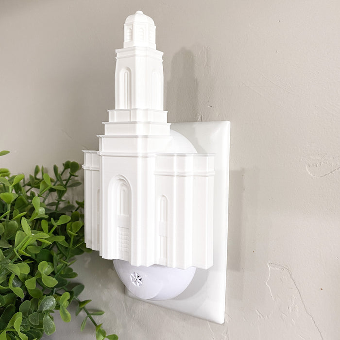 Feather River California Temple Wall Night Light