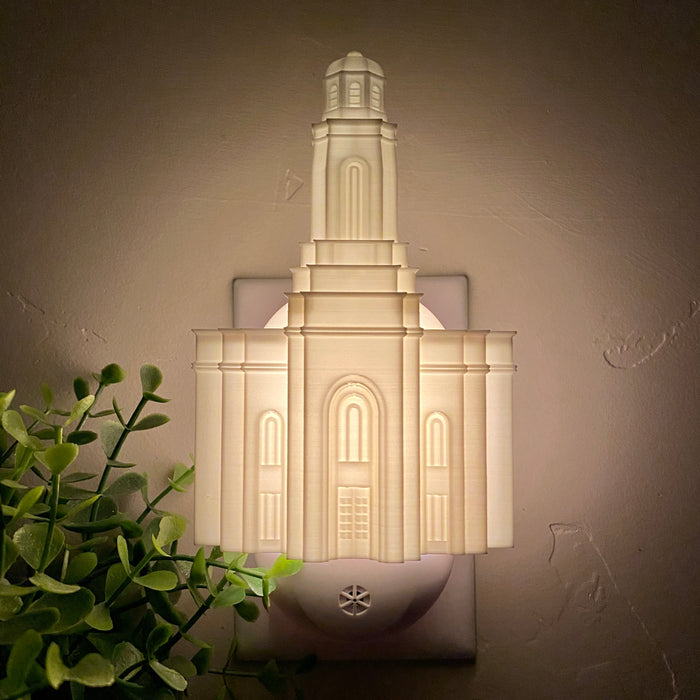 Feather River California Temple Wall Night Light
