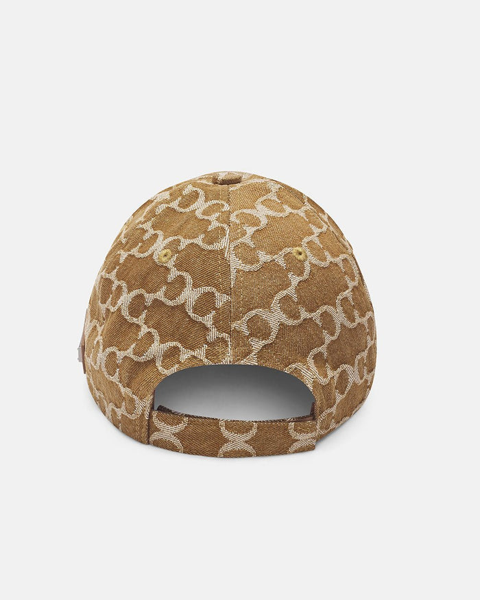 FEVER CAP BROWN - brown monogram cap, back view - Cold Culture